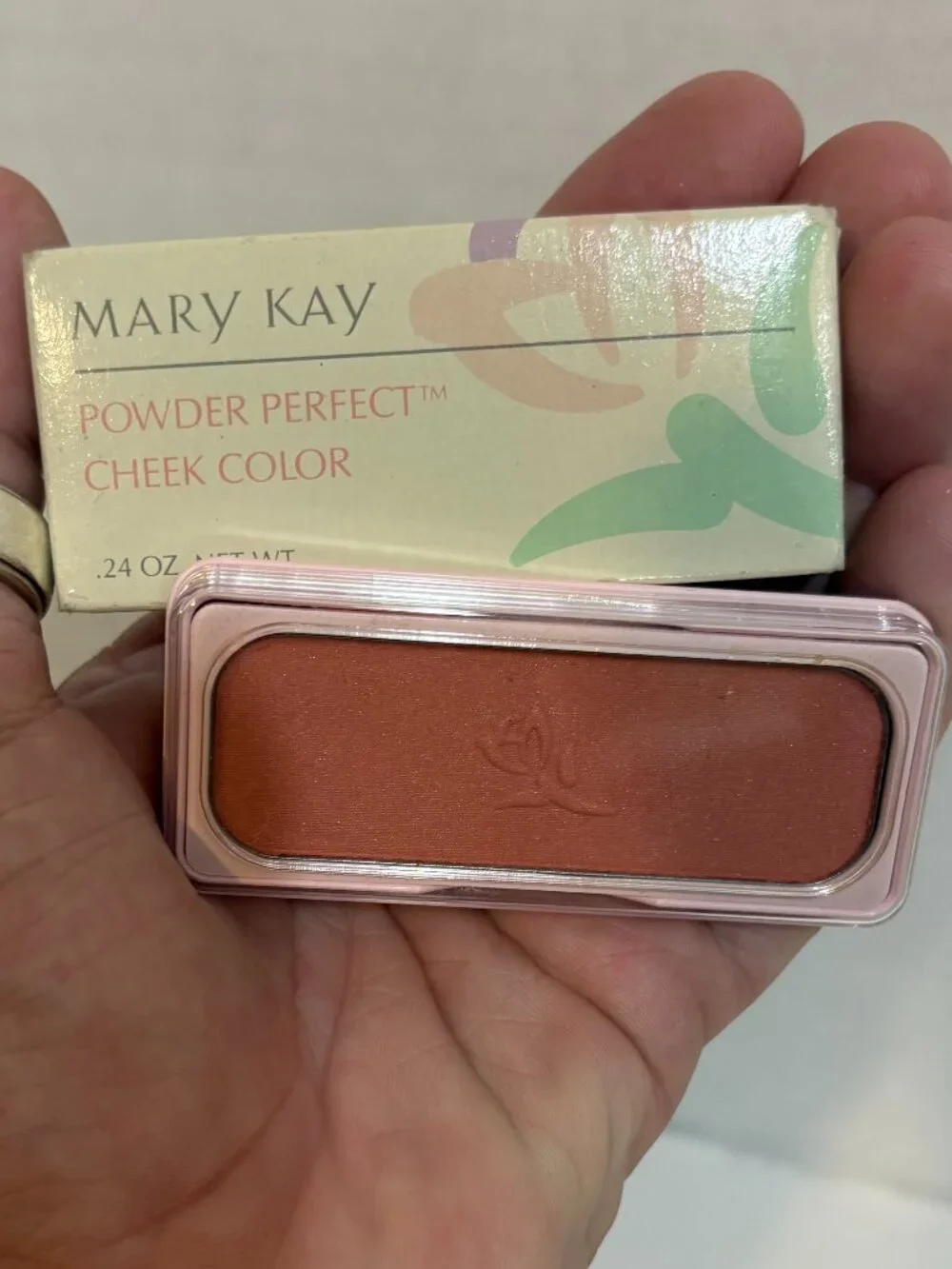 Mary Kay Powder Perfect Cheek Color Apricot #3535 Discontinued Brand New in Box